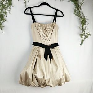 Betsey Johnson Ivory Bubble Satin Mini Dress Sz. 6